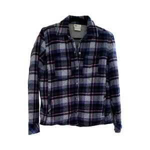 Dickies Quilted Plaid Jacket - Blue/pink, large